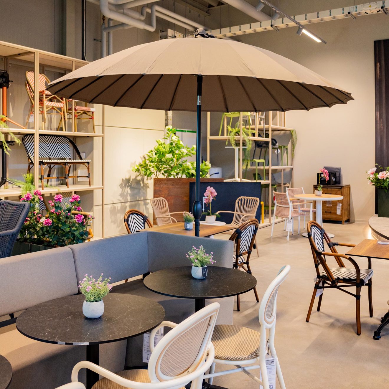 96913881 Parasol Columbia Taupe Sfeer Hr