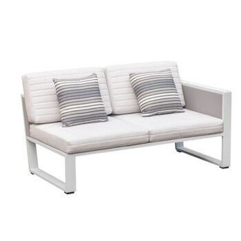 York Lounge Right Sofa White