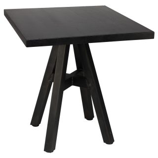 96308260 Onderstel Portland Industrial 96316870 Tafelblad Massief Eiken Zwart