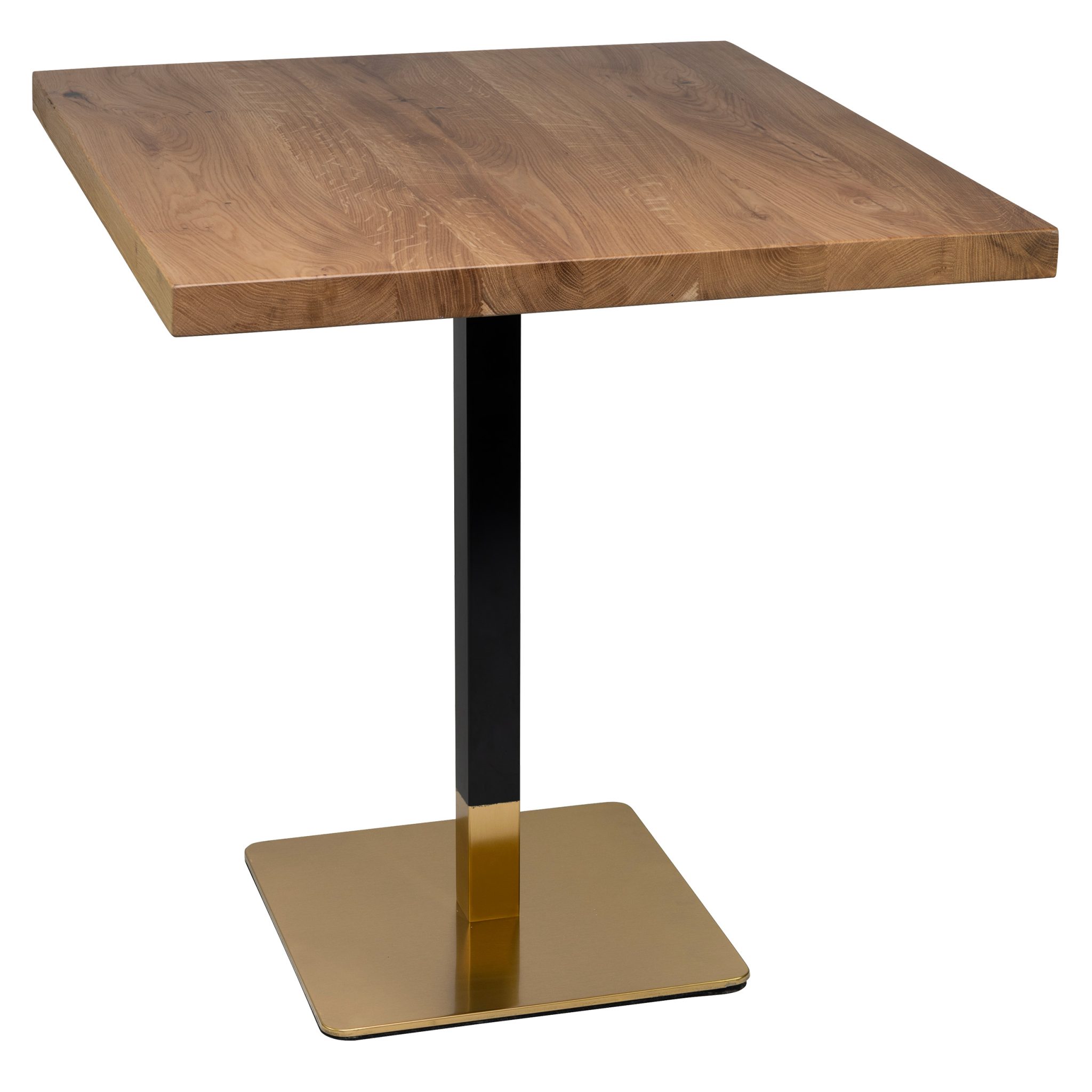 96312680 Onderstel Dados Black Gold 96313500 Tafelblad Massief Eiken Naturel