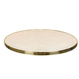 Tischplatte Weißer Marmor - Ø70cm