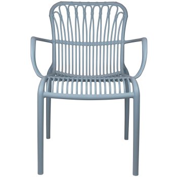 96914010 Terrasstoel Lola Grijs Blauw 2hr