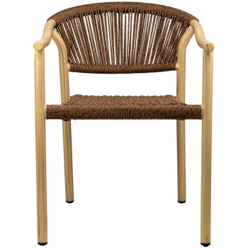 96915200 Jaxon Terrasstoel Naturel Bruin 2hr