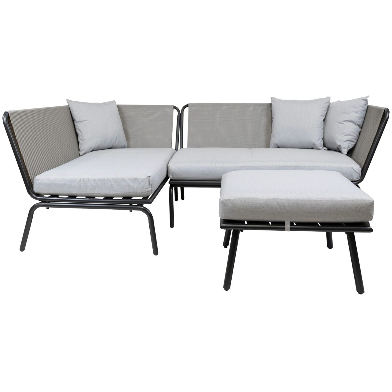 96916220 Maudi Loungeset Antraciet+planthouder Nowa 3hr