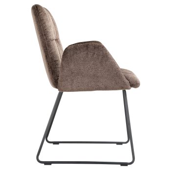 96119120 Cleo Armstoel Donker Bruin 3hr