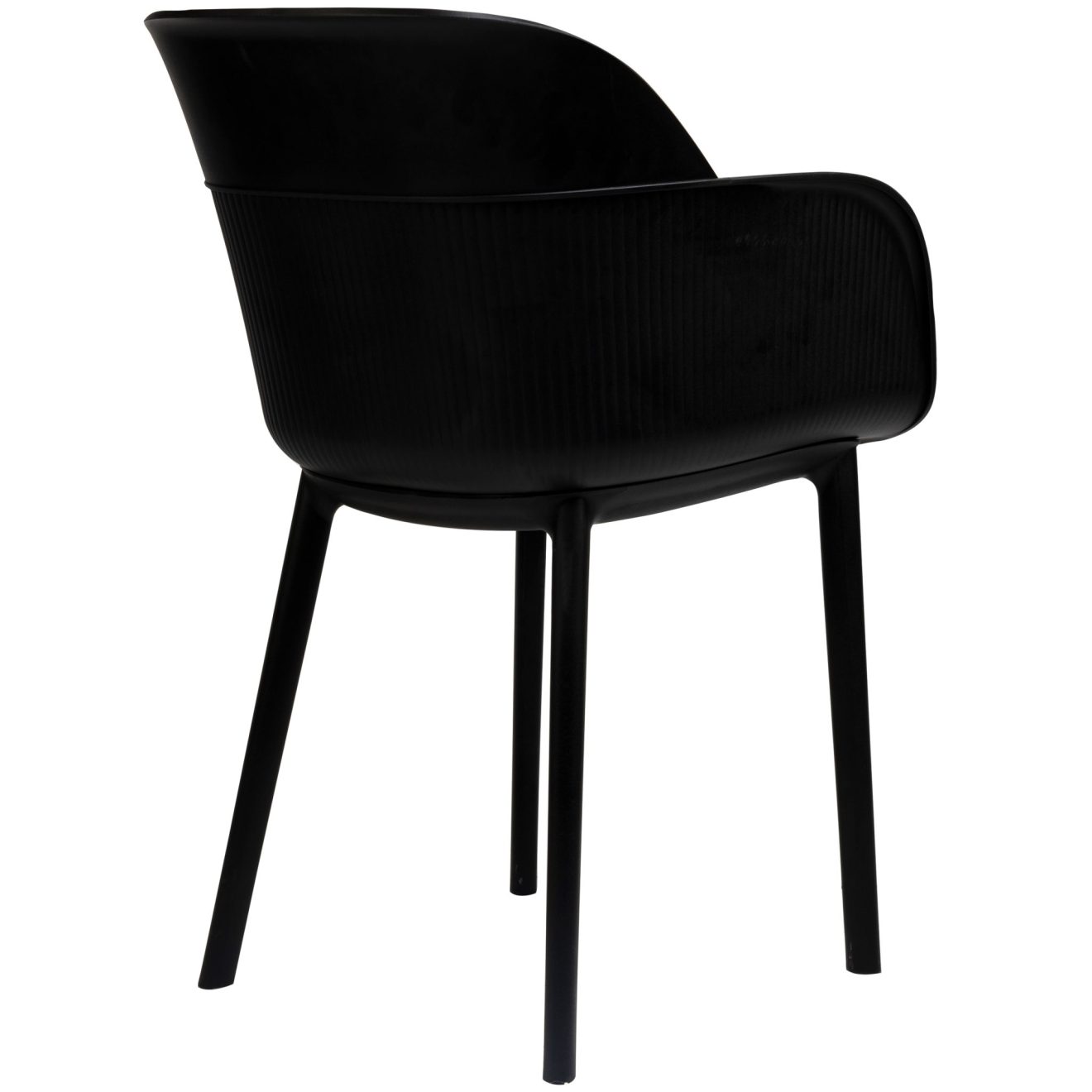 96910800 Terrasstoel Shell Zwart 4hr