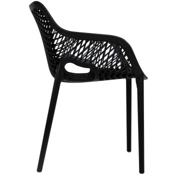 96990890 Terrasstoel Air Arm Zwart 3hr