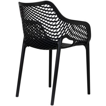 96990890 Terrasstoel Air Arm Zwart 4hr