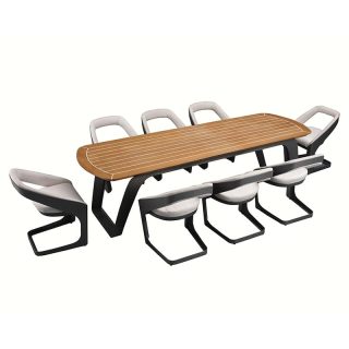 Onda Dining Grau Weiß | 9-teilig