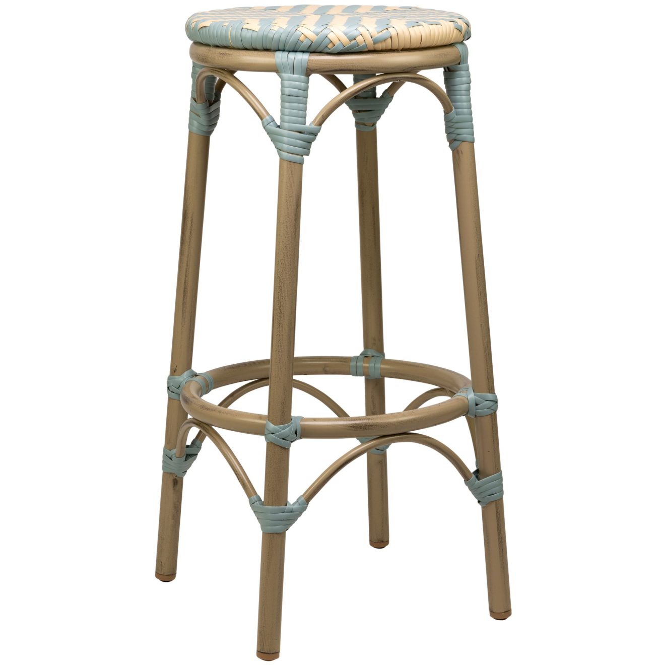 96915950 Barkruk Todd Blauw Beige 1hr