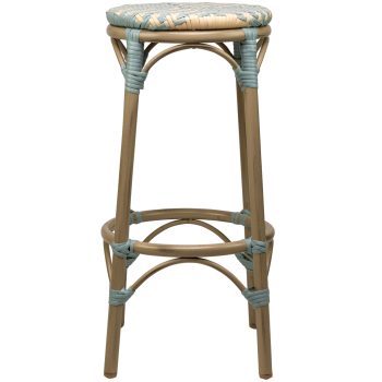 96915950 Barkruk Todd Blauw Beige 2hr