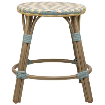96915970 Hocker Todd Blauw Beige 2hr
