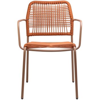 96916750 Terrasstoel Twist Oranje 2hr