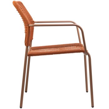 96916750 Terrasstoel Twist Oranje 3hr