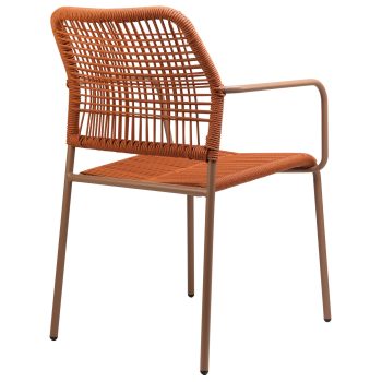 96916750 Terrasstoel Twist Oranje 4hr