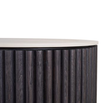 95100150 Puglia Dressoir Zwart Eiken 6hr