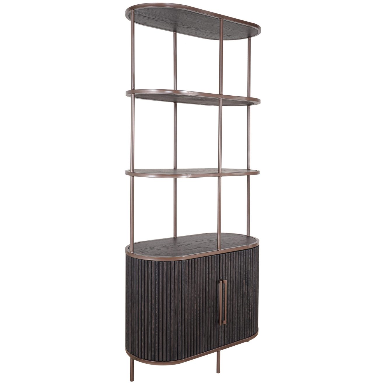95200040 Positano Wandkast Zwart Eiken 1hr