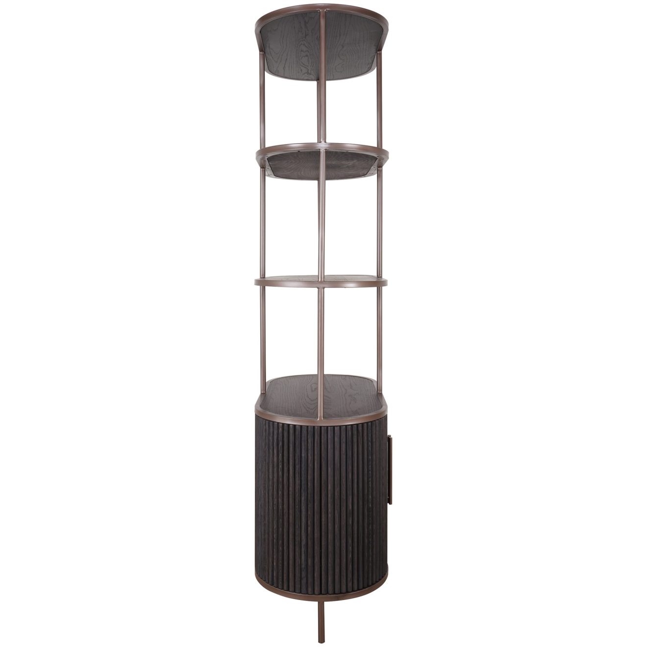 95200040 Positano Wandkast Zwart Eiken 3hr
