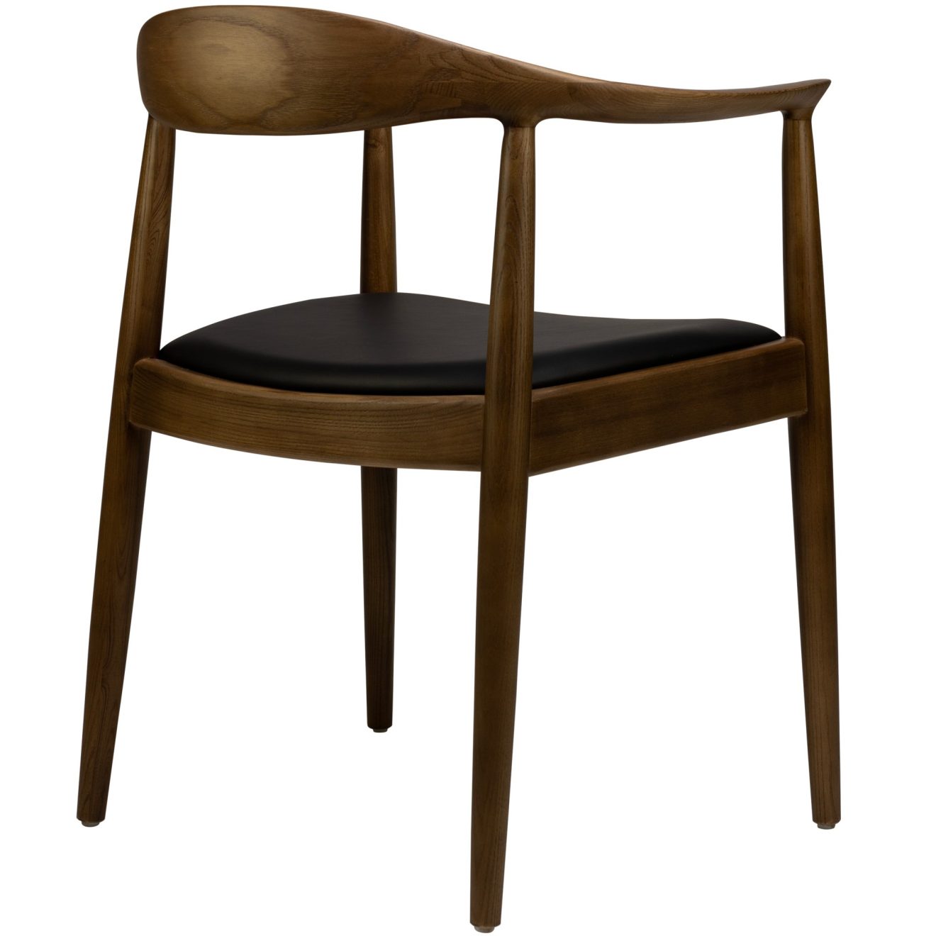 96125060 Nordic Stoel Ash Zwart Pu 4hr