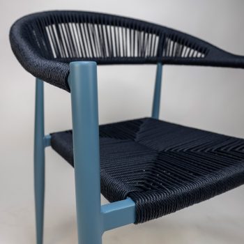 96917370 Terrasstoel Jonah Met Arm Blauw Navy 5hr
