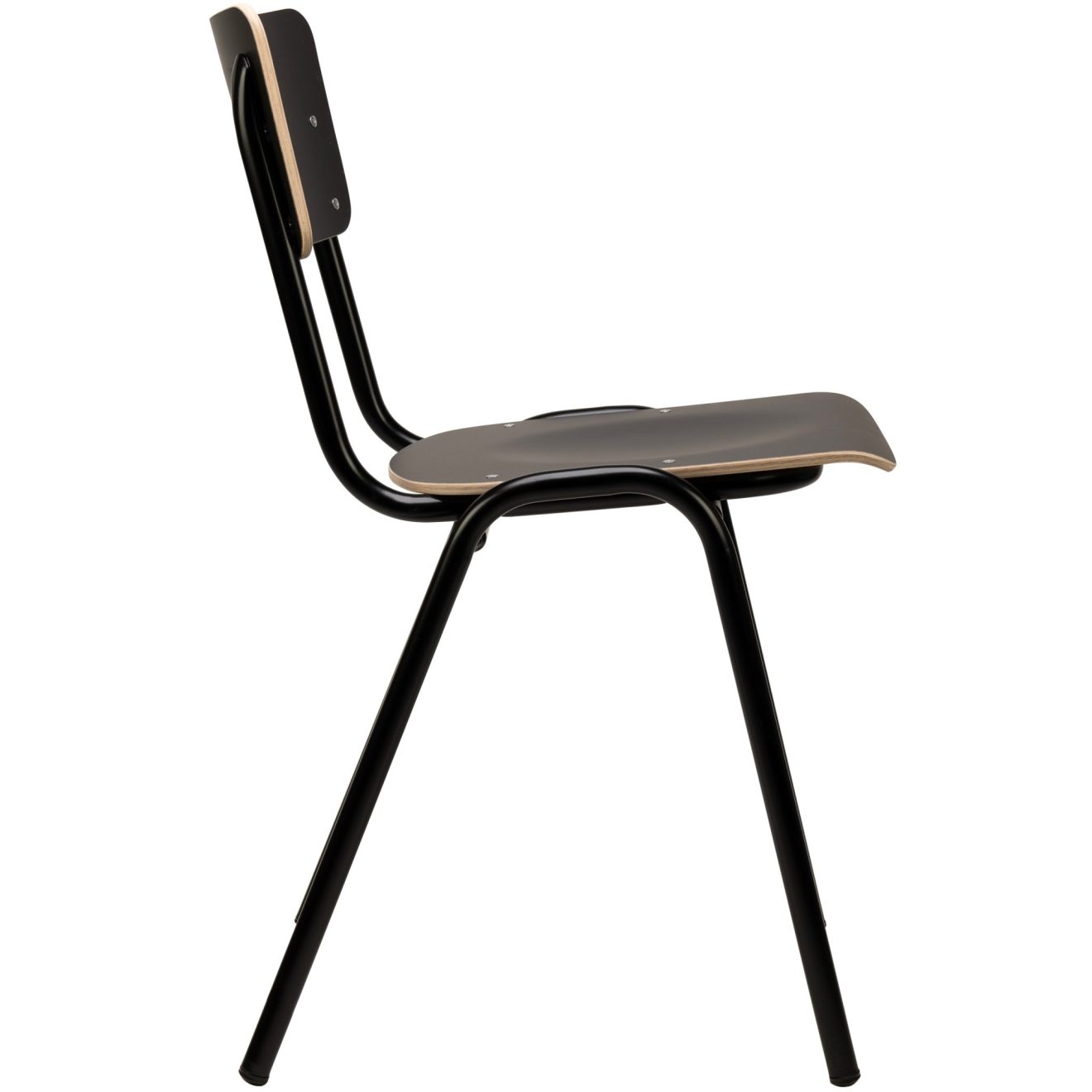 96000730 Stoel Skool Hout Zwart 3hr