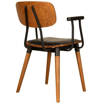 96173080 Armstoel Studo Zwart 4hr