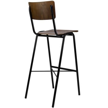 96206220 Skool Barkruk Hout 4hr