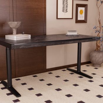 96412630 Vero Verstelbaar Bureau 160x80 Marmer Zwart 5hr