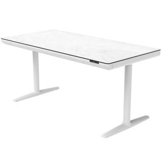 96412640 Vero Verstelbaar Bureau 160x80 Marmer Wit 1hr