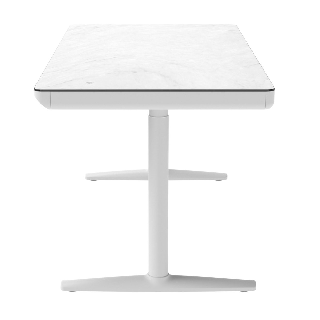 96412640 Vero Verstelbaar Bureau 160x80 Marmer Wit 3hr