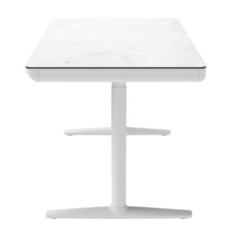 96412640 Vero Verstelbaar Bureau 160x80 Marmer Wit 3hr