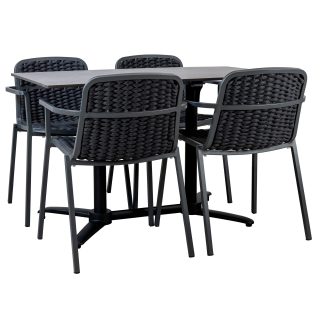 96920010 Terrasset 5 Delig Zwart Metallic 1hr