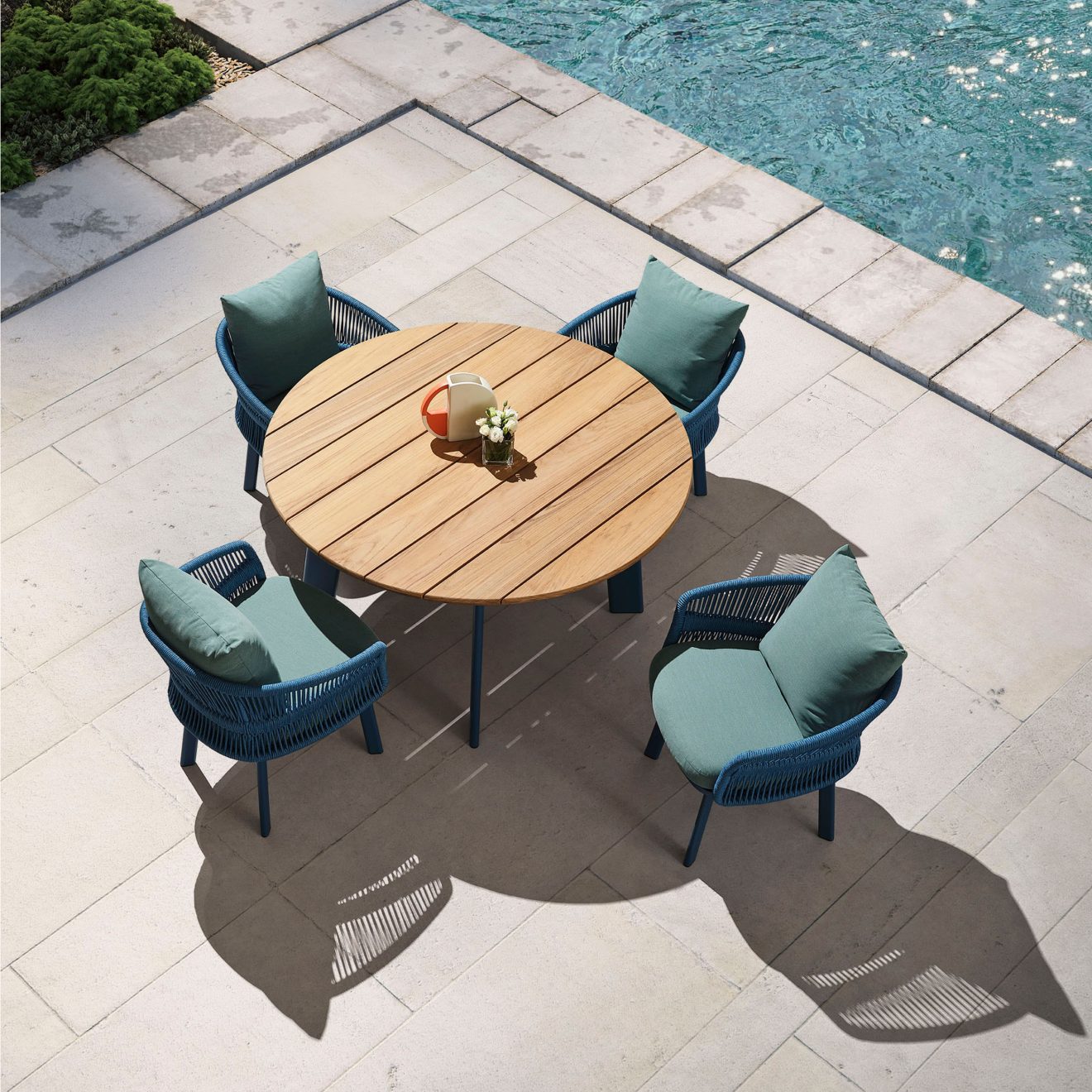 95414070 Aio Dining Blauw 4 Delig 5hr