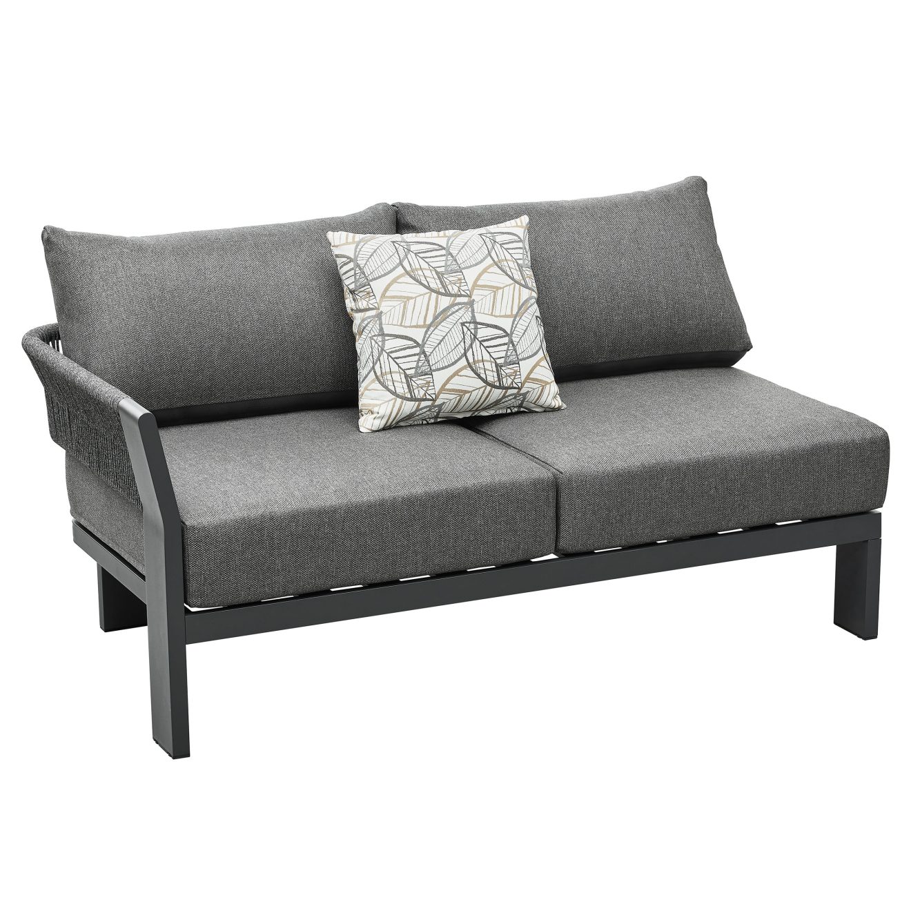 95414200 Borromeo Hoeklounge Black 2hr