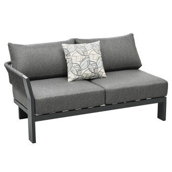 95414200 Borromeo Hoeklounge Black 2hr