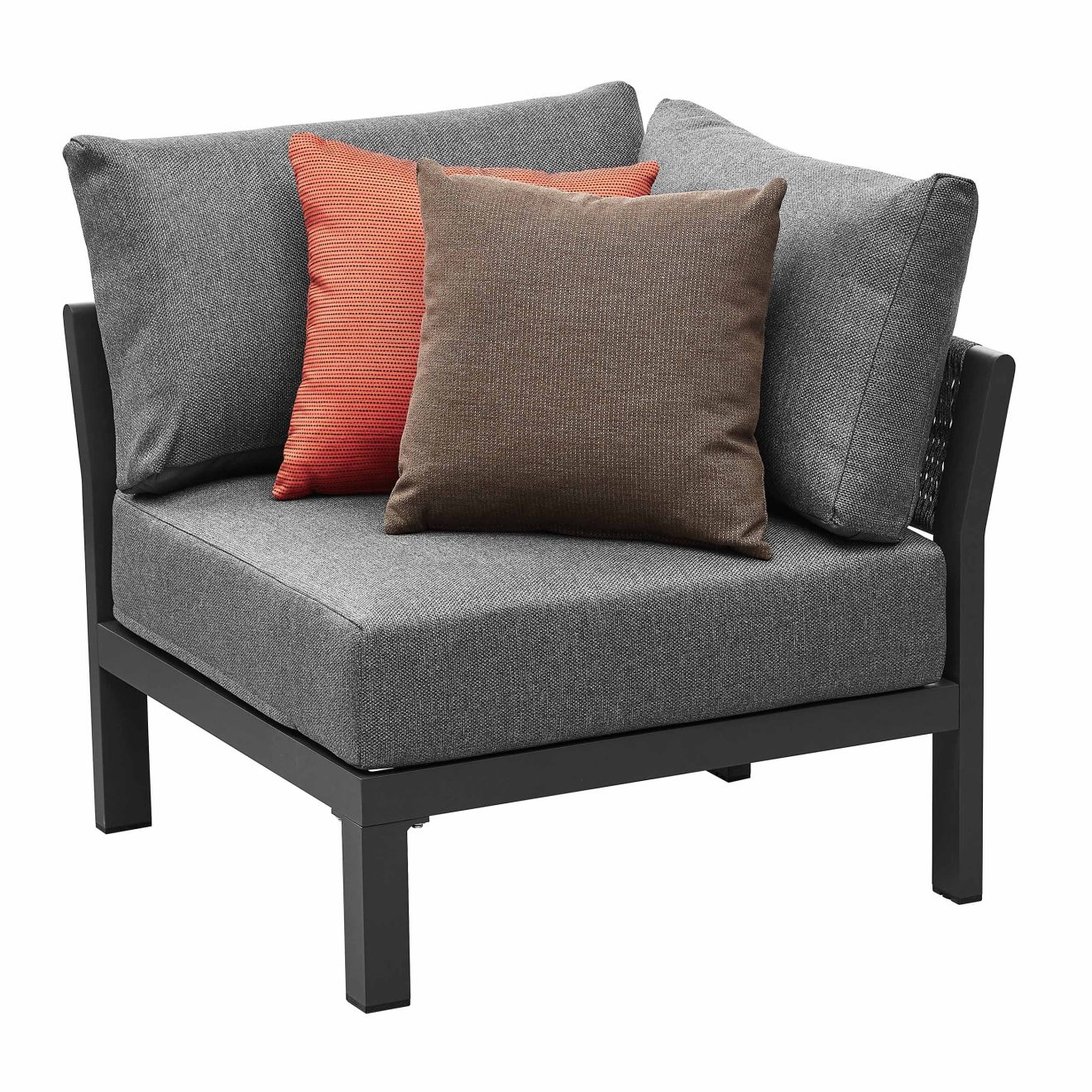 95414200 Borromeo Hoeklounge Black 3hr
