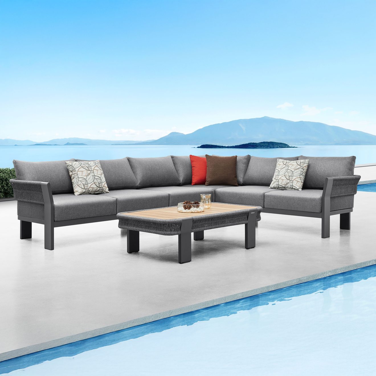 95414200 Borromeo Hoeklounge Black 6hr