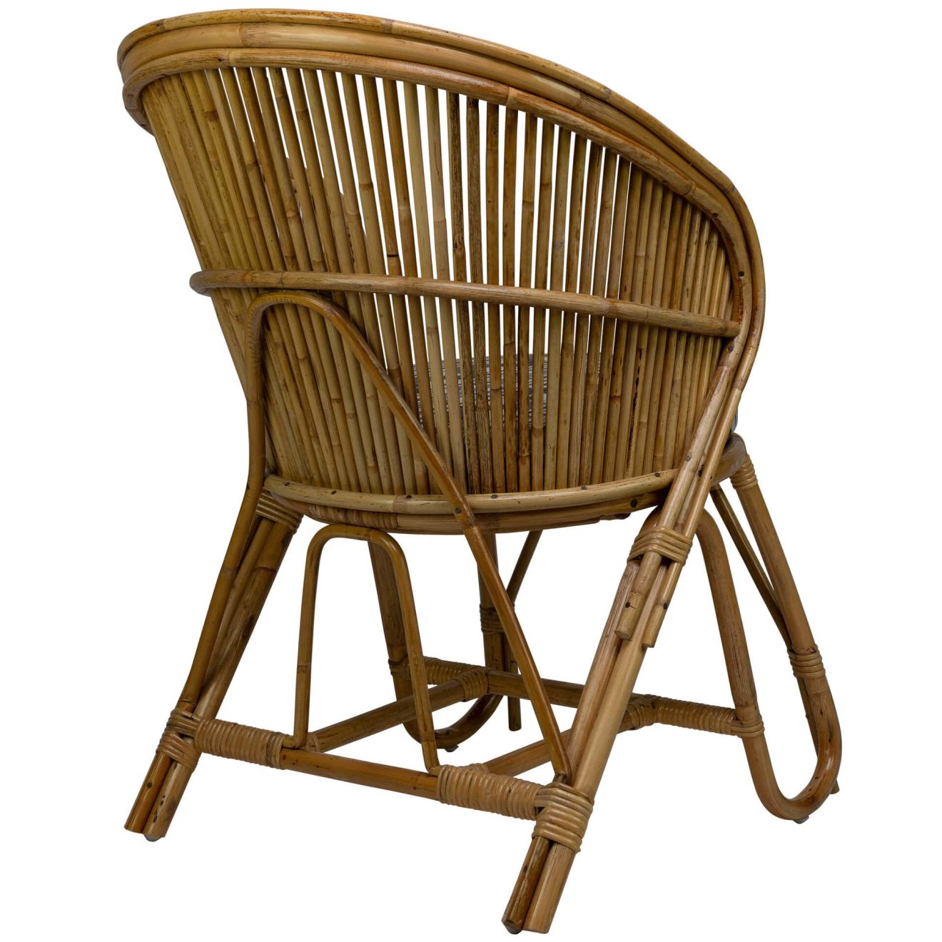 96000840 Vitah Loungestoel Rotan Naturel Kussen 4hr