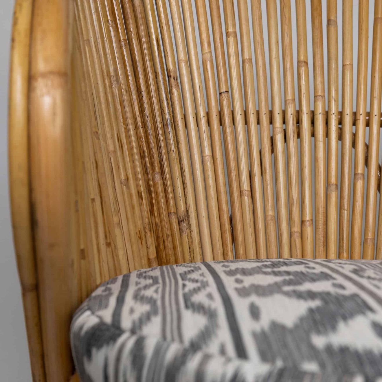 96000840 Vitah Loungestoel Rotan Naturel Kussen 9hr
