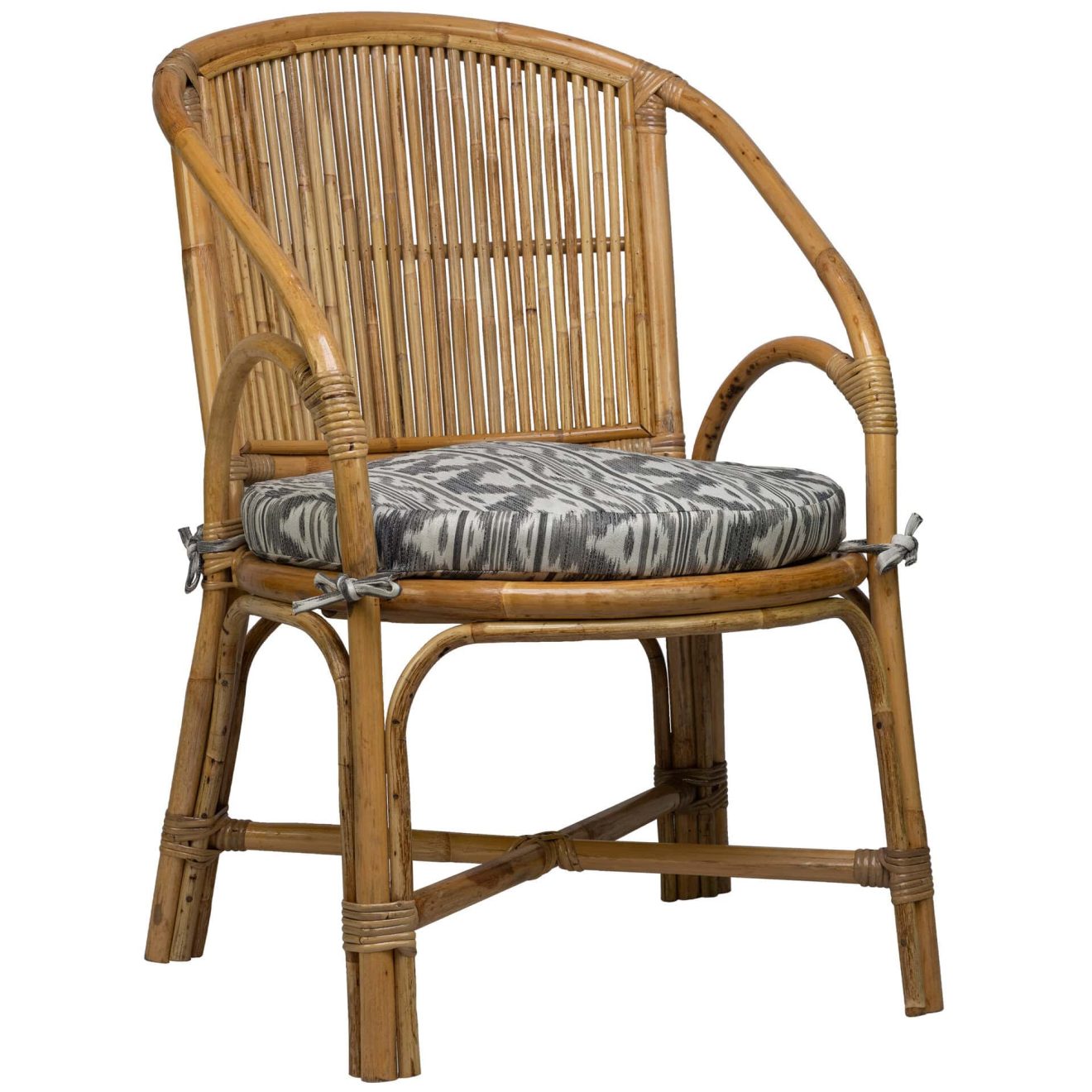 96000820 Indah Loungestoel Rotan Naturel Kussen 1hr