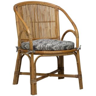 96000820 Indah Loungestoel Rotan Naturel Kussen 1hr
