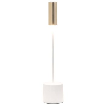 97116800 Carolina Tafellamp Wit Goud 1hr