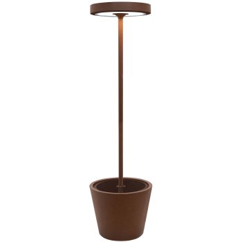 97116810 Poldina Vloerlamp Reverso Solar Bruin 1hr