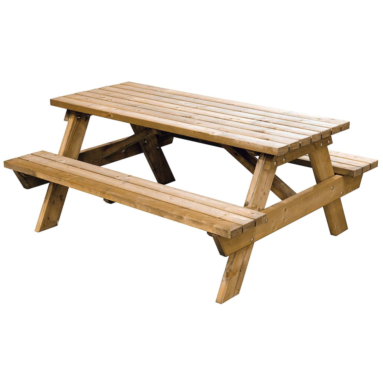 90415055 Picknickbank 180cm Geimpregneerd 1hr