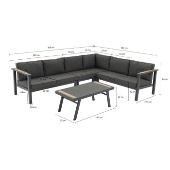 96915010 Boulia Hoeklounge Afmeting