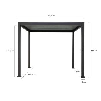 96917750 Reflect Basic 3x4 Antraciet Afmeting