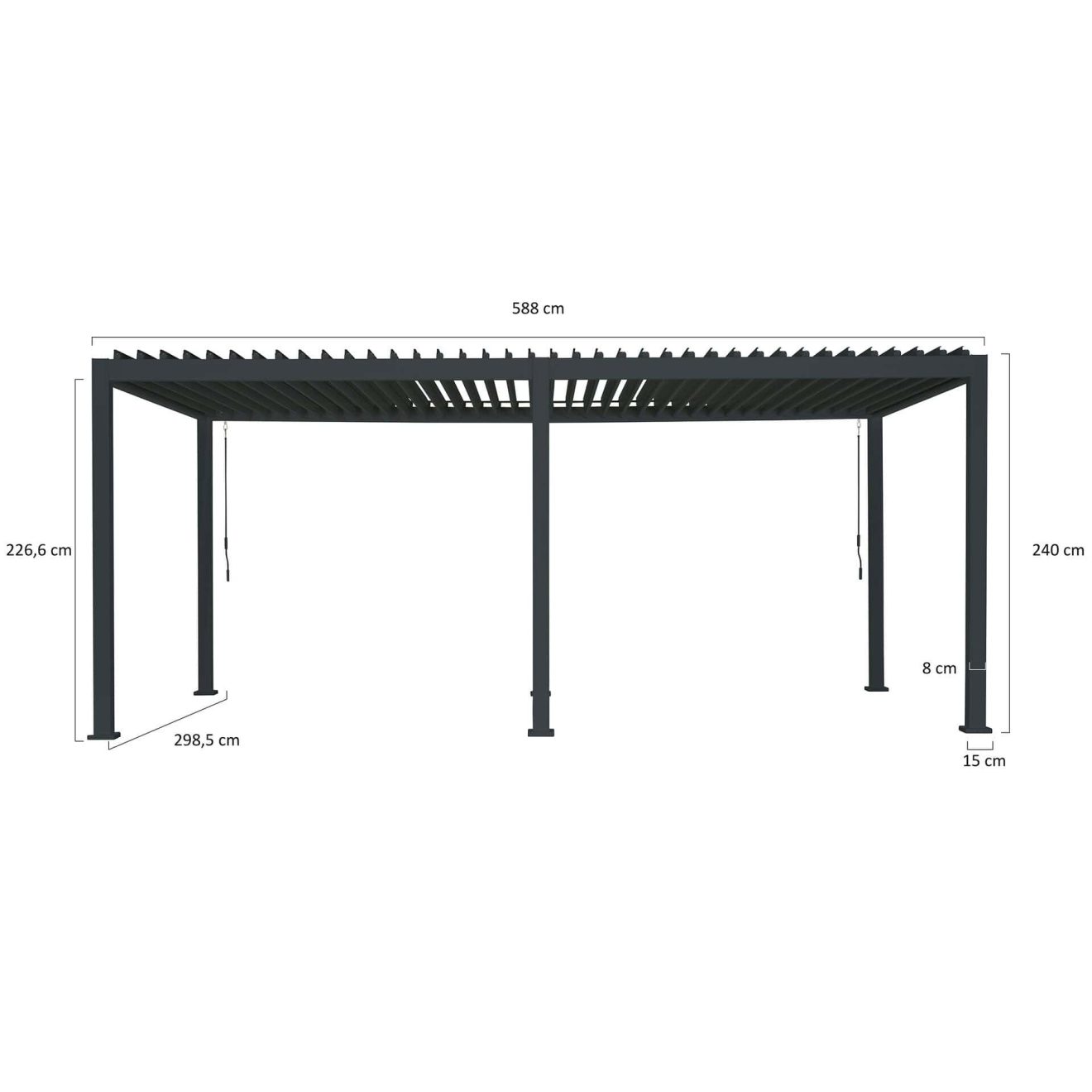96917760 Reflect Basic 3x6 Antraciet Afmeting