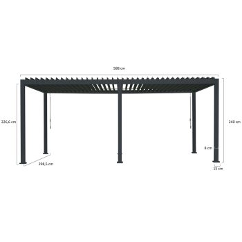 96917760 Reflect Basic 3x6 Antraciet Afmeting