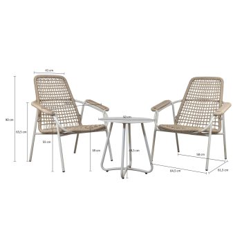 96919640 Lounge Sunny Beige Afmeting