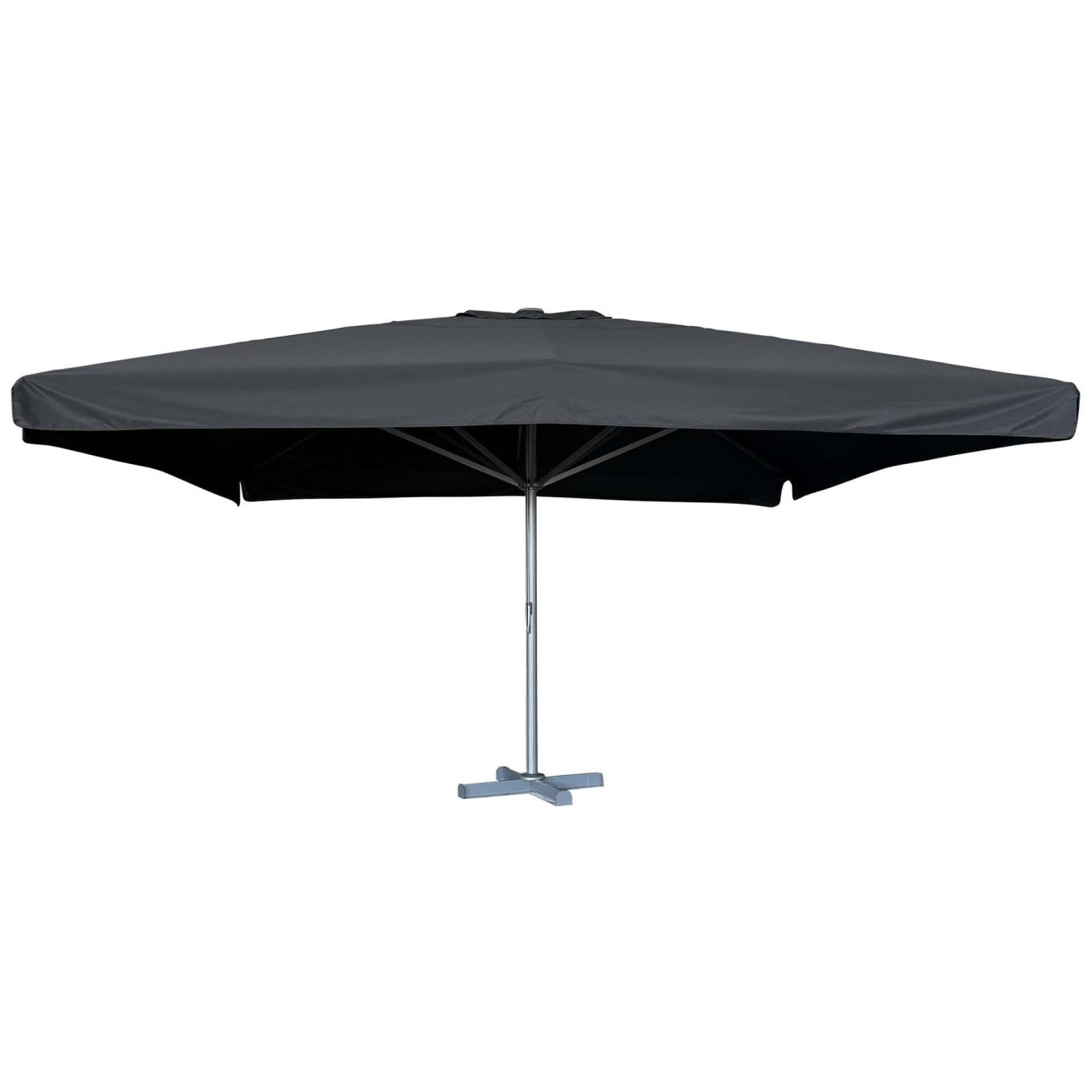 96920670 Parasol Karin2.0 500x500 Zwart Antraciet 1hr